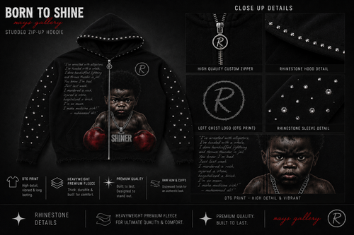 RAYSGALLERY “BORN TO SHINE” RINESTONE JACKET