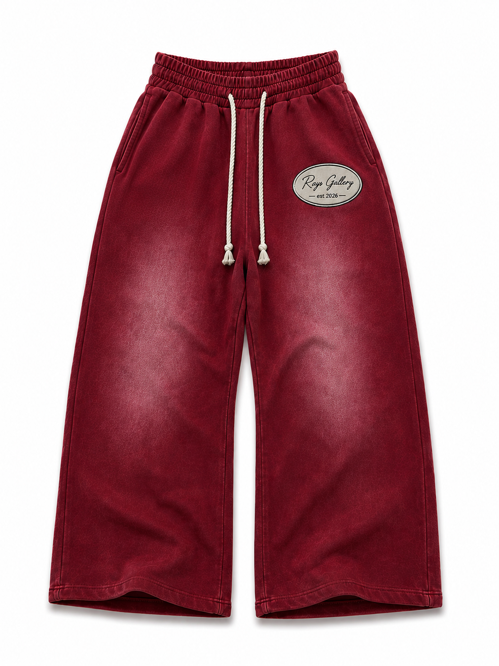 (PREORDER)RAYS GALLERY:ACID WASHED EMBROIDERED PANTS